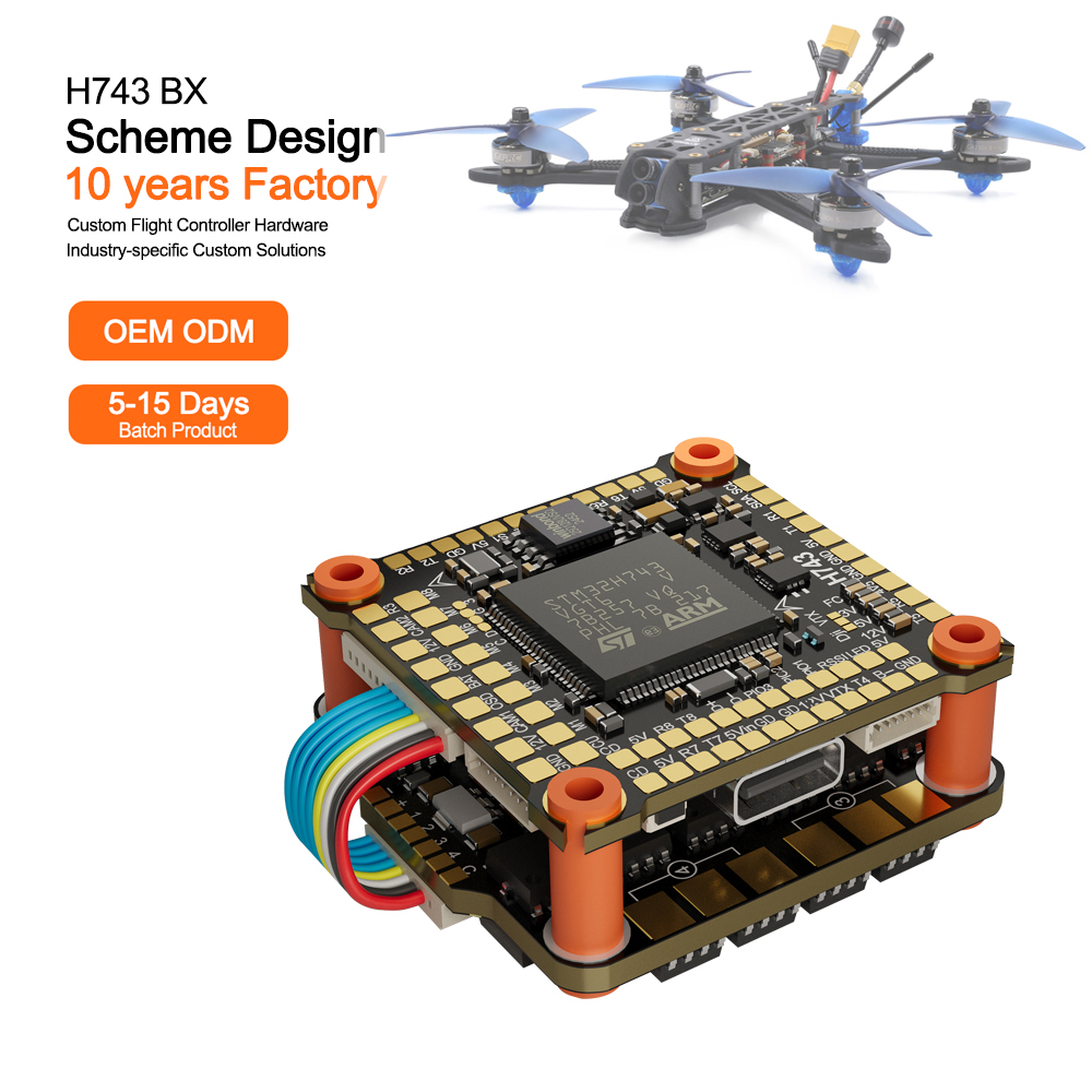 Betaflight Fc - Полетный контроллер H743 Metal Mark4 STM32H743