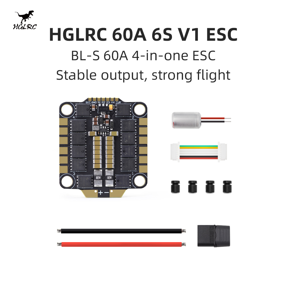 4 In 1 Esc - HGLRC 60A 6S V1 4-в-1 ESC