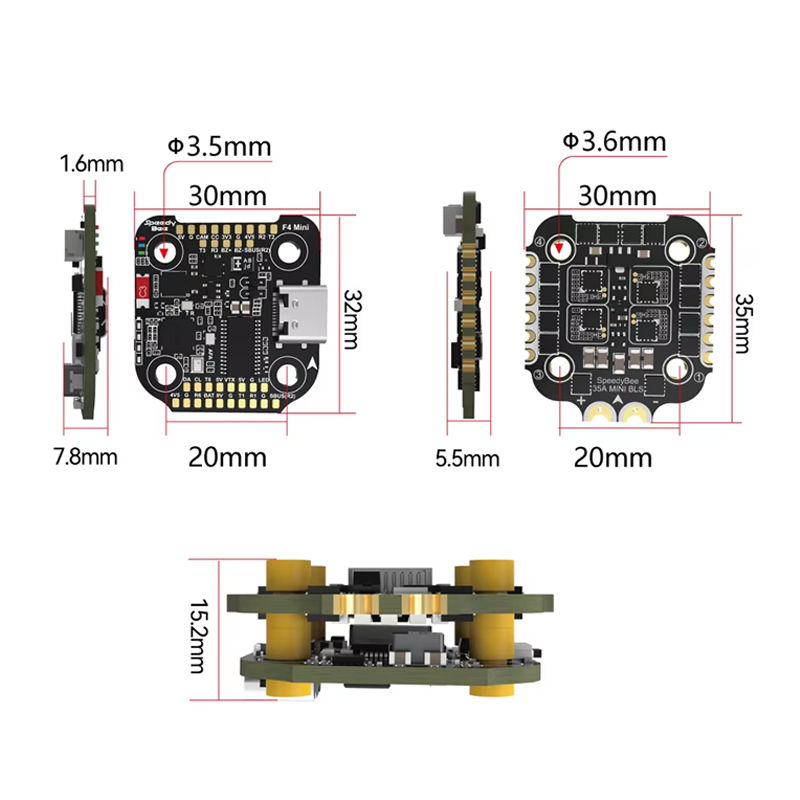 Полетный контроллер SpeedyBee  – обзор и цена F405 Flight Controller
