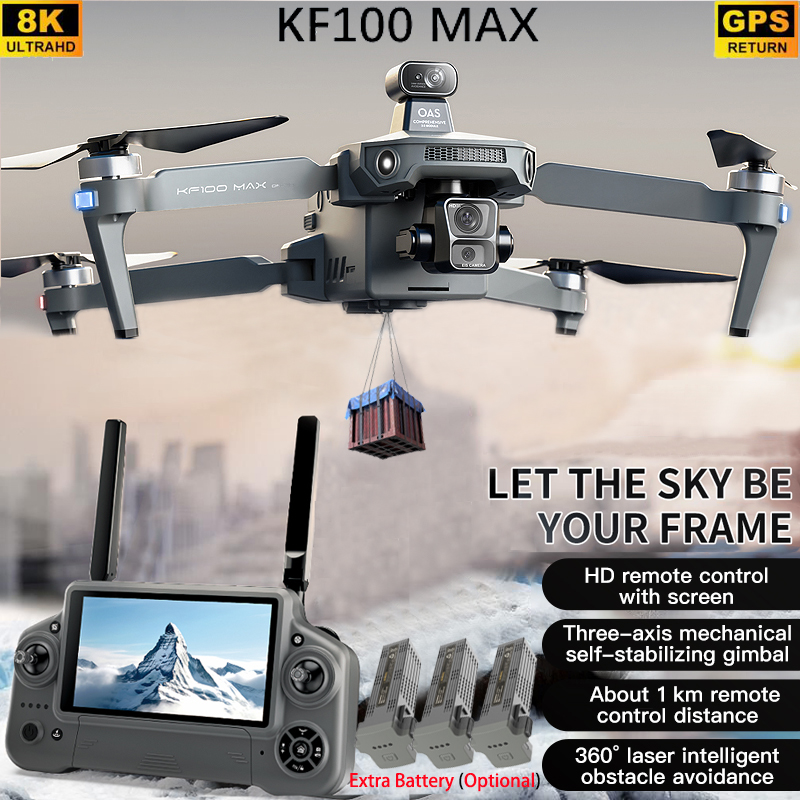 KF100 MAX GPS Дрон 4K Камера 3 – обзор и цена Drone Gimbal