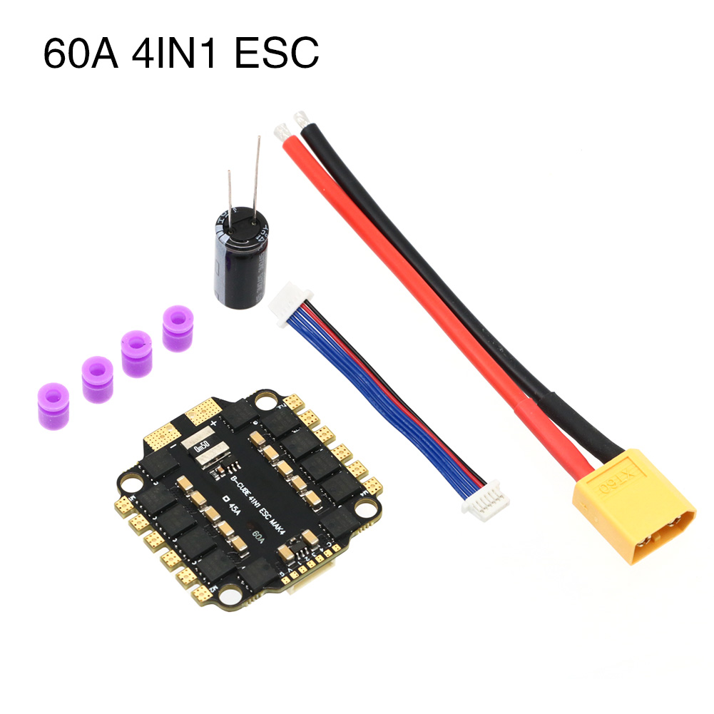 UAngel 4IN1 45A 60A ESC BLHELI – обзор и цена Lipo Battery 6S