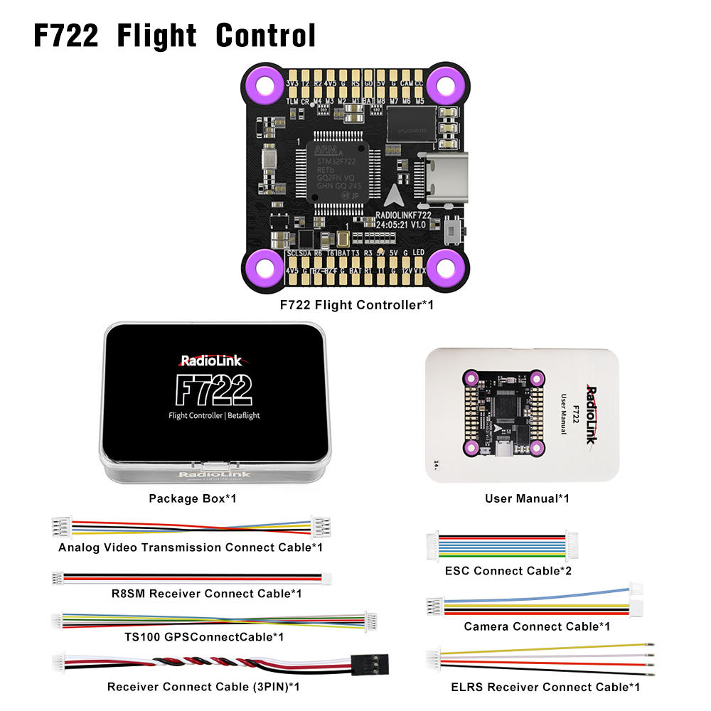 Полетный контроллер Radiolink  – обзор и цена F722 Flight Controller